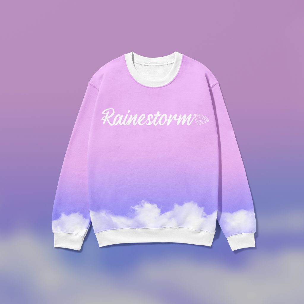 Cloud print sweatshirt