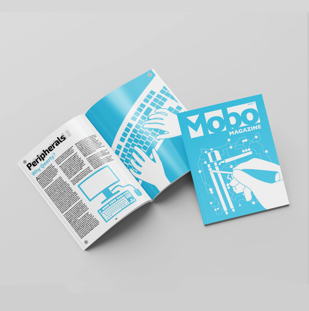 Mobo magazine cover and spread